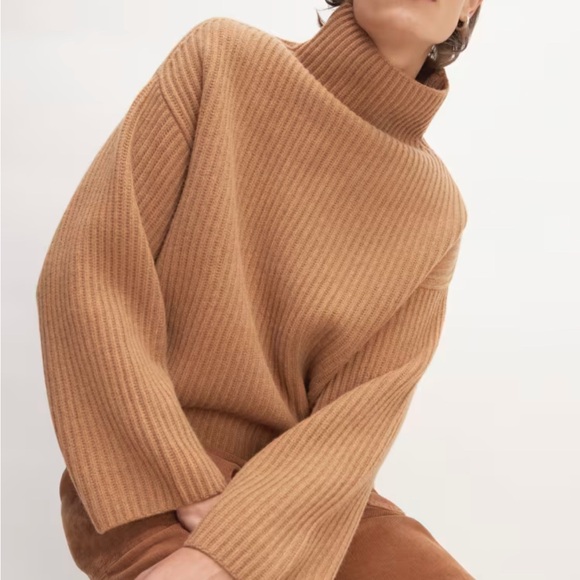 Everlane Sweaters - Everlane Felted Merino Funnel-Neck Pullover